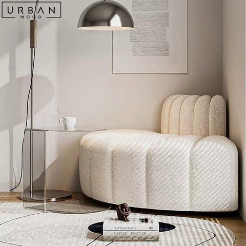 KARLIN Japandi Boucle Corner Sofa Modular Elegant Design - URBANMOOD