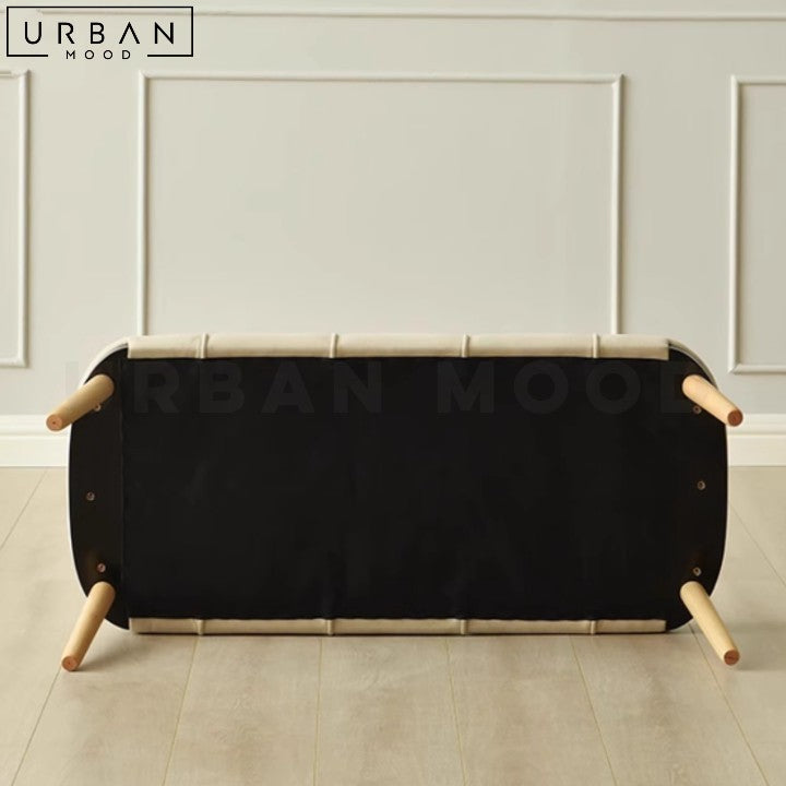 KASER Modern Faux Leather Bench with Metal Legs - URBANMOOD