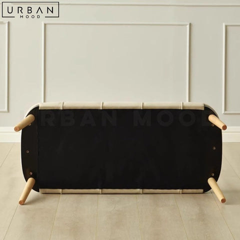 KASER Modern Faux Leather Bench with Metal Legs - URBANMOOD