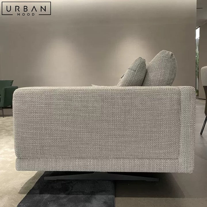 KIMBER Modern Fabric Sofa Structured Silhouette Luxury - URBANMOOD
