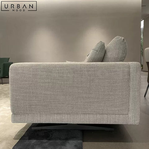 KIMBER Modern Fabric Sofa Structured Silhouette Luxury - URBANMOOD