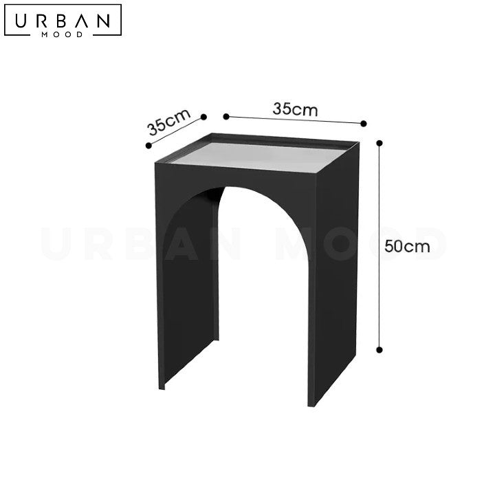 KLEMEN Modern Acrylic Side Table Sleek Design - URBANMOOD