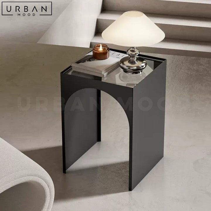 KLEMEN Modern Acrylic Side Table Sleek Design - URBANMOOD