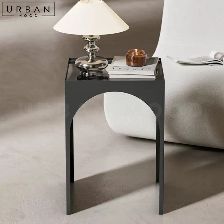 KLEMEN Modern Acrylic Side Table Sleek Design - URBANMOOD