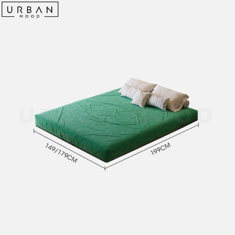 KOCH Modern Floating Bedframe with LED Lights - URBANMOOD