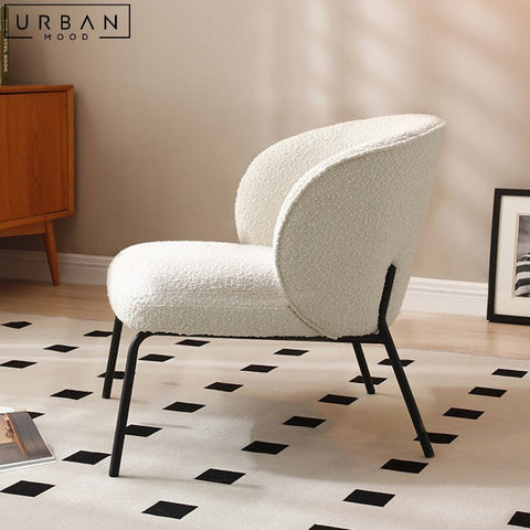 Karen Modern Boucle Lounge Chair for Living Room - URBANMOOD