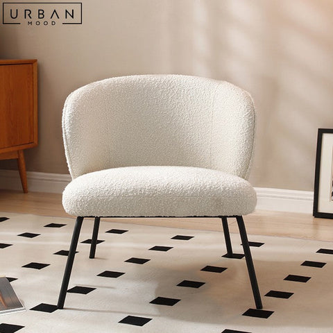 Karen Modern Boucle Lounge Chair for Living Room - URBANMOOD