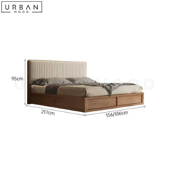 LADINO Modern Storage Bed with Durable Fiberboard - URBANMOOD