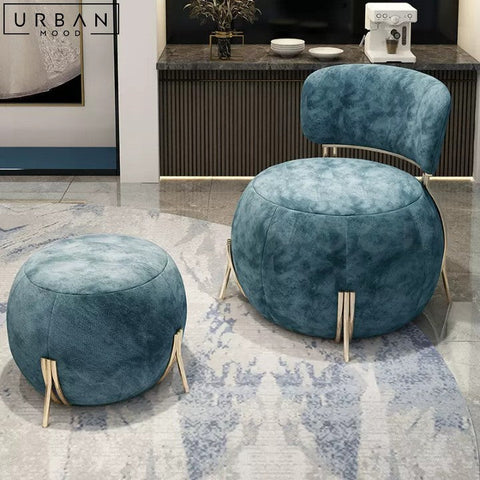 LAKO Modern Velvet Leisure Chair Elegant Design - URBANMOOD
