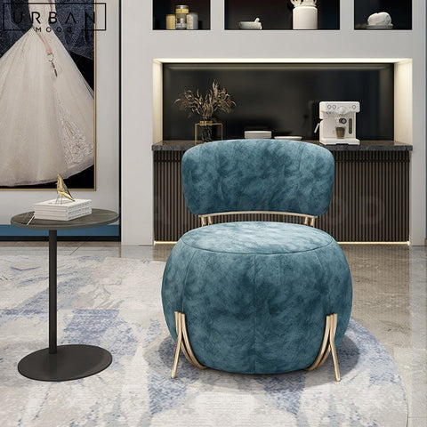 LAKO Modern Velvet Leisure Chair Elegant Design - URBANMOOD