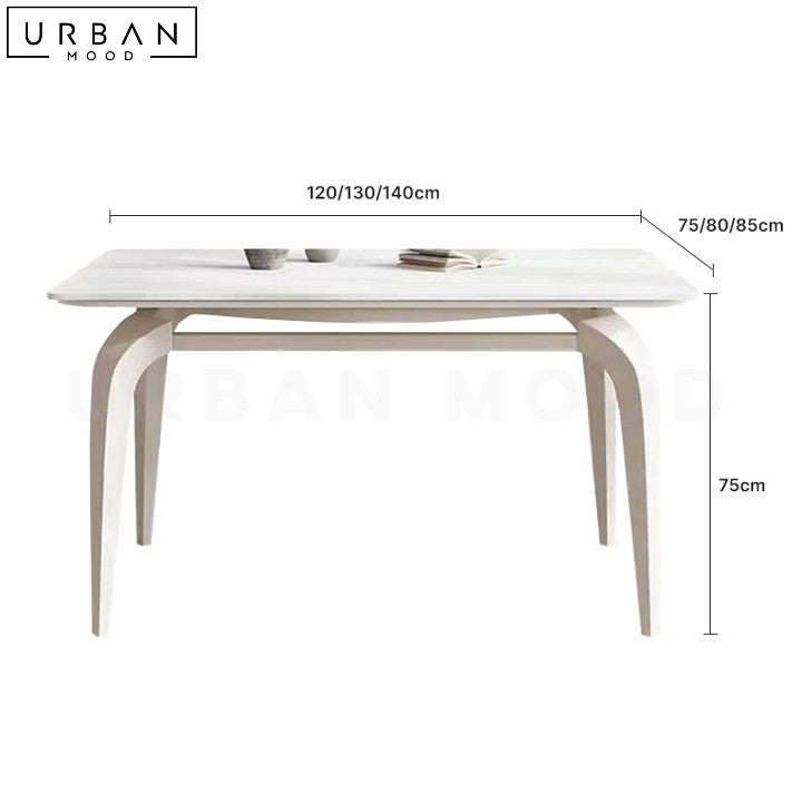 LEMOS Contemporary Extendable Sintered Stone Dining Table - URBANMOOD