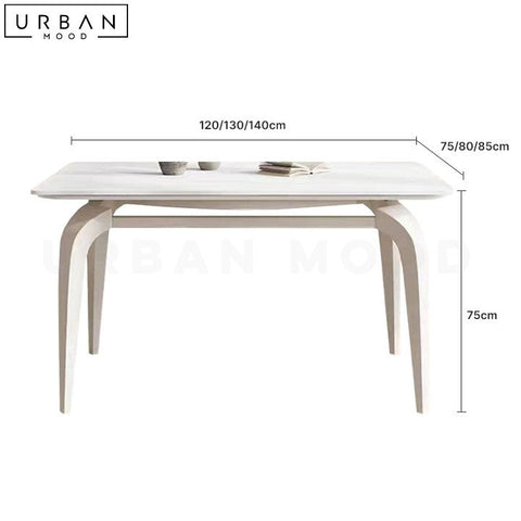 LEMOS Contemporary Extendable Sintered Stone Dining Table - URBANMOOD