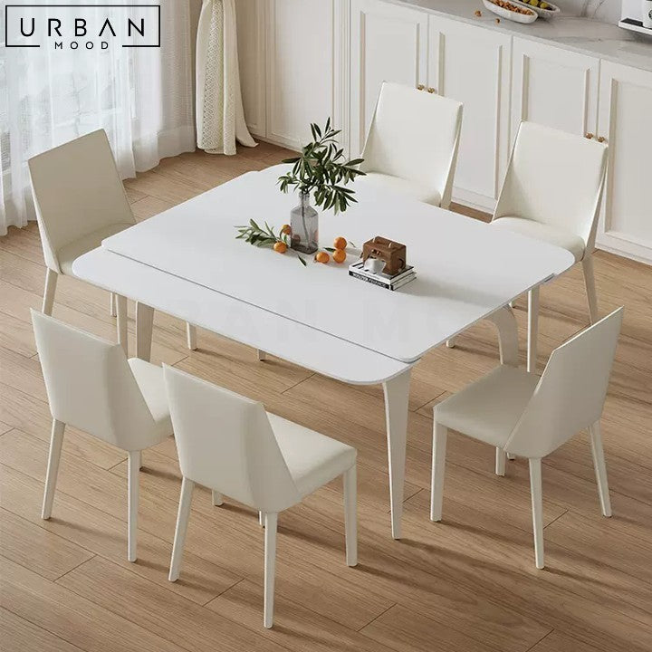 LEMOS Contemporary Extendable Sintered Stone Dining Table - URBANMOOD
