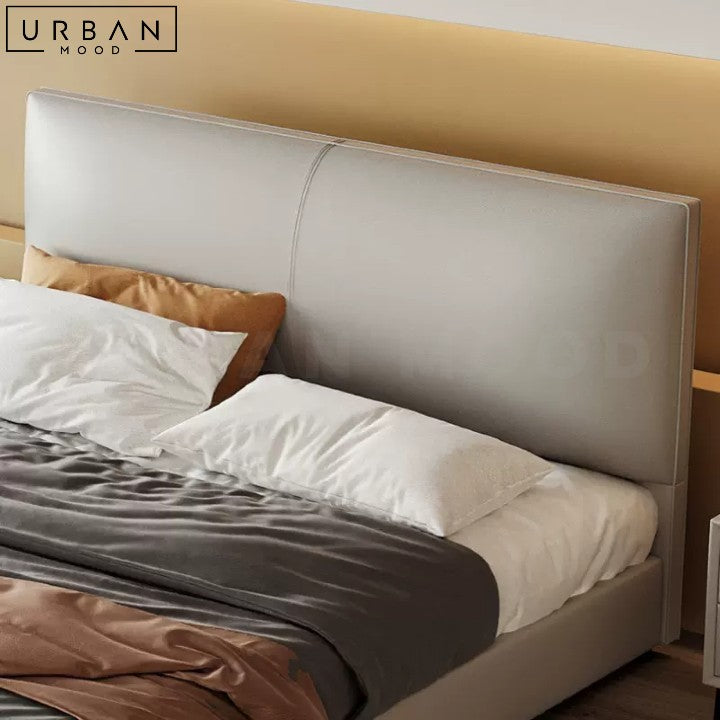 LIDIA Modern Fabric Bed with Storage Upholstered Frame - URBANMOOD