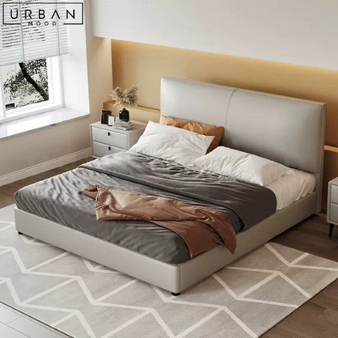 LIDIA Modern Fabric Bed with Storage Upholstered Frame - URBANMOOD