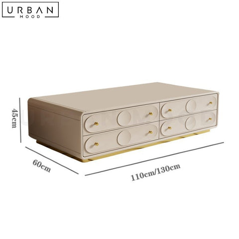 LOPEZ Modern TV Console and Coffee Table French Design - URBANMOOD