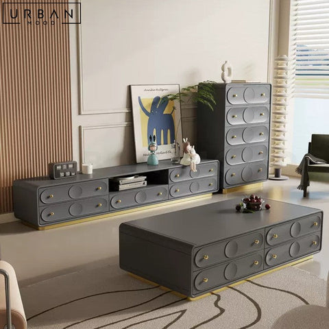 LOPEZ Modern TV Console and Coffee Table French Design - URBANMOOD