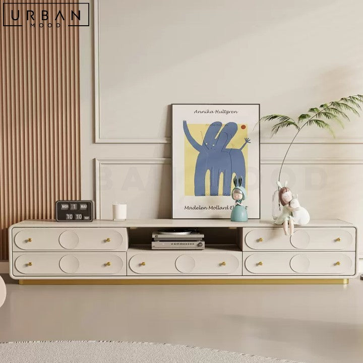 LOPEZ Modern TV Console and Coffee Table French Design - URBANMOOD