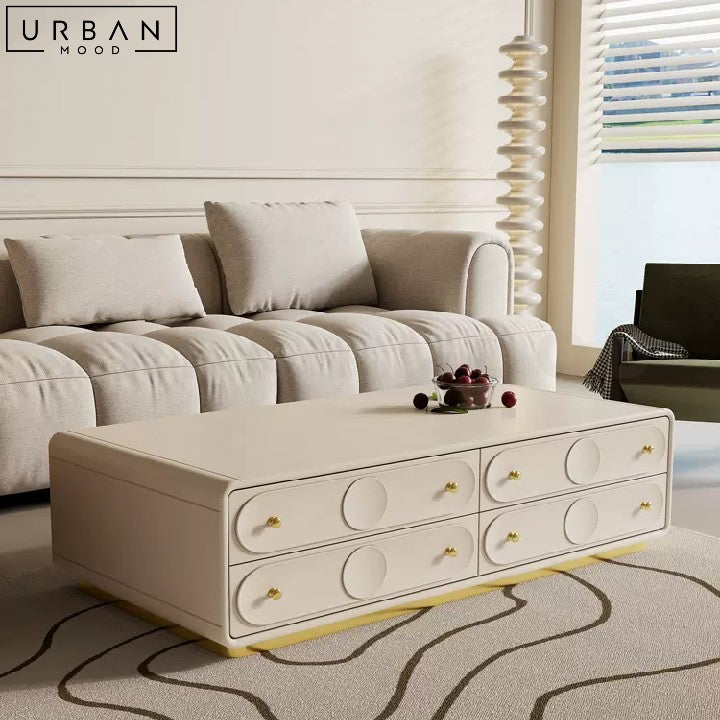 LOPEZ Modern TV Console and Coffee Table French Design - URBANMOOD