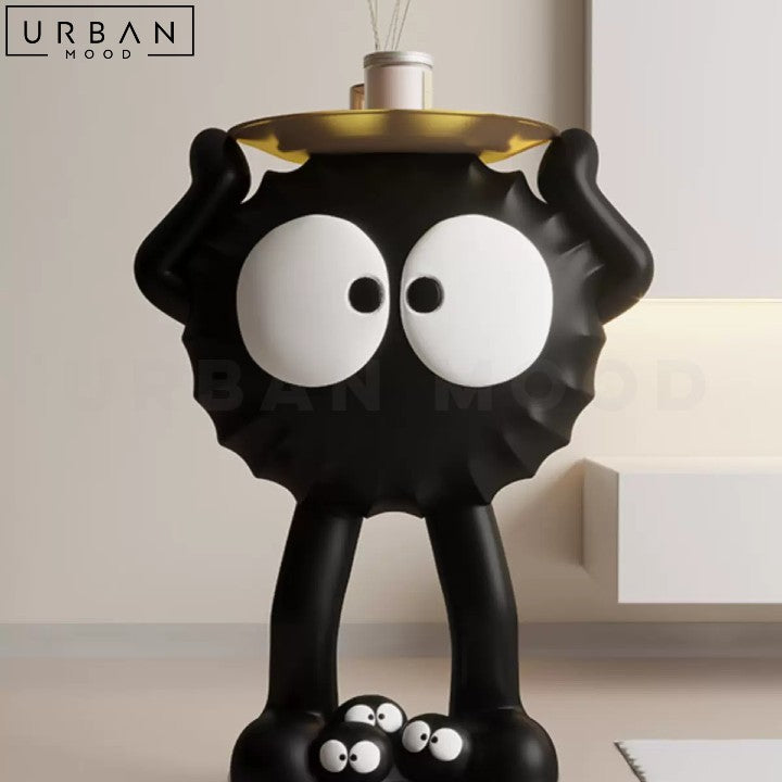 LOTTA Modern Resin Side Table with Tray Design - URBANMOOD