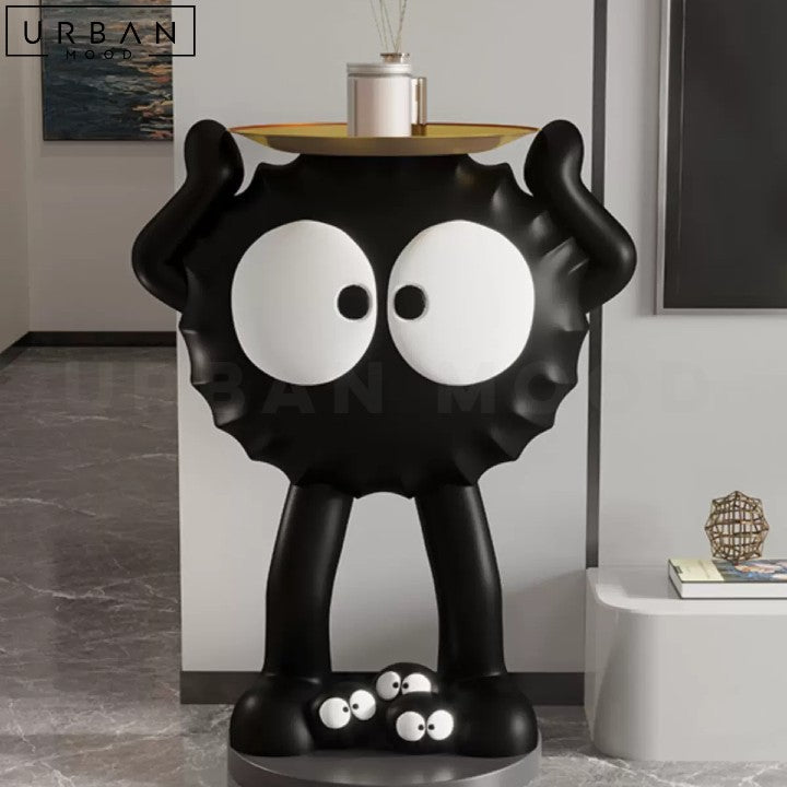 LOTTA Modern Resin Side Table with Tray Design - URBANMOOD