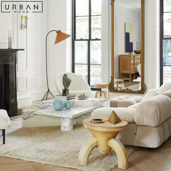 MACAREN Modern Marble Coffee Table Sleek Design - URBANMOOD