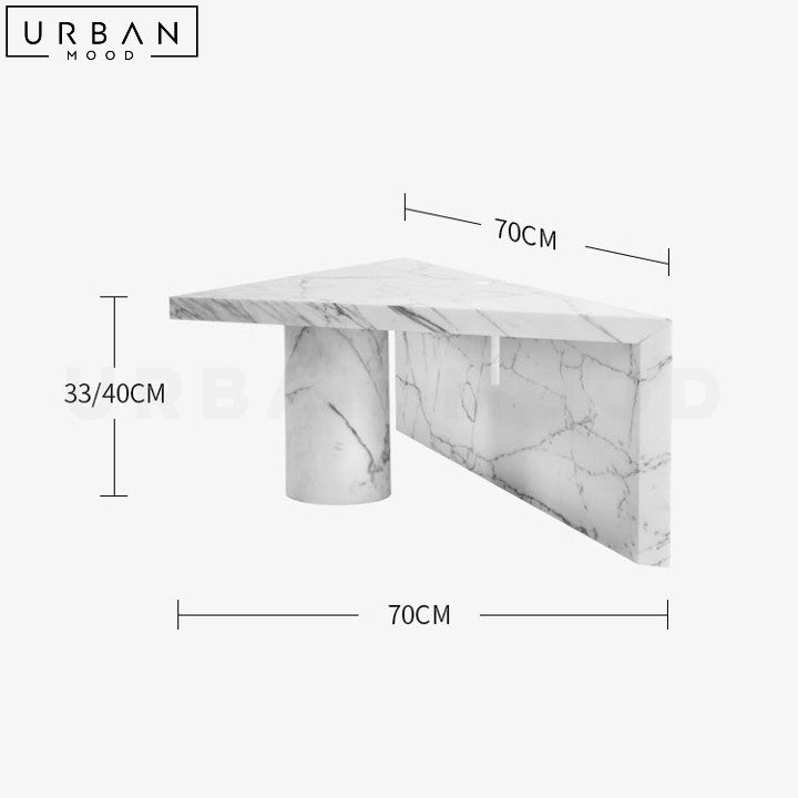 MACAREN Modern Marble Coffee Table Sleek Design - URBANMOOD