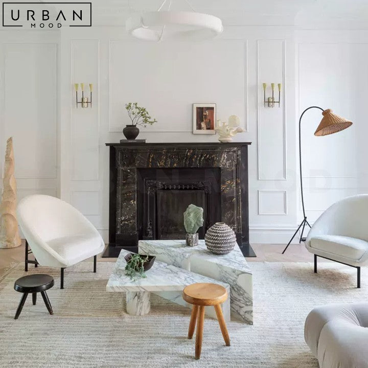 MACAREN Modern Marble Coffee Table Sleek Design - URBANMOOD