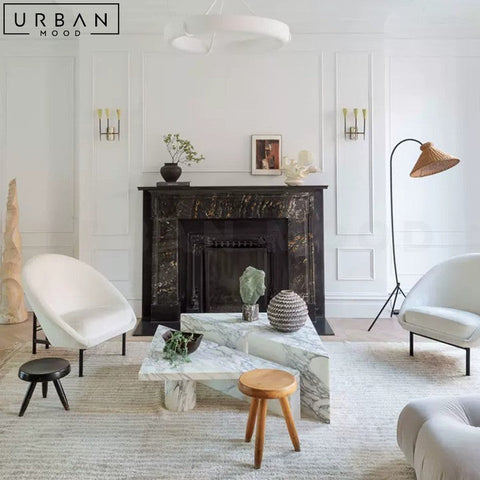MACAREN Modern Marble Coffee Table Sleek Design - URBANMOOD