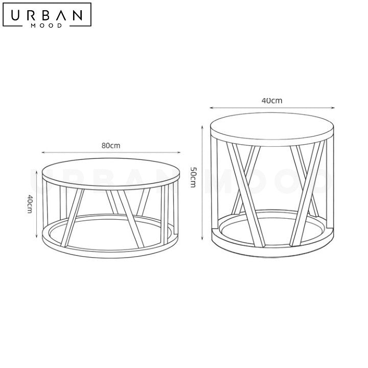 MACO Rustic Solid Wood Coffee Table with Modern Design - URBANMOOD