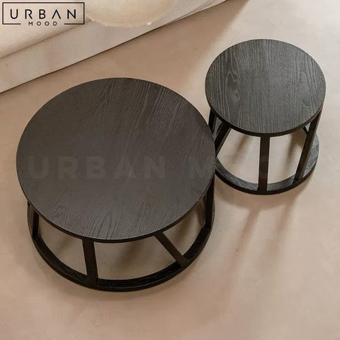 MACO Rustic Solid Wood Coffee Table with Modern Design - URBANMOOD