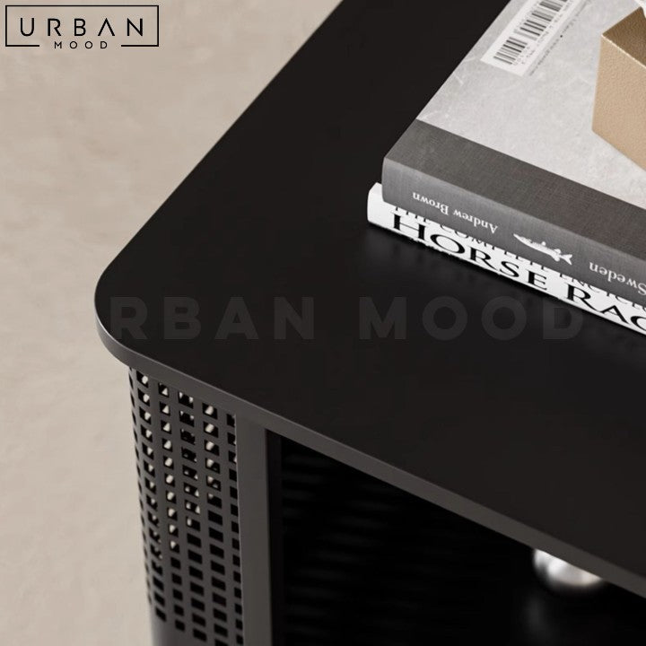 MAGA Modern Metal Side Table Contemporary Nightstand - URBANMOOD