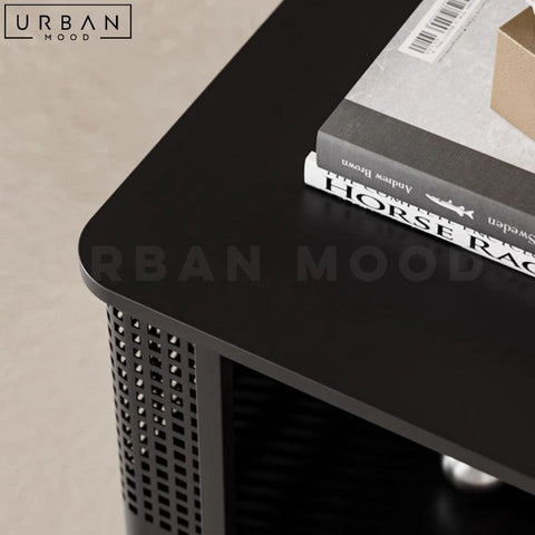 MAGA Modern Metal Side Table Contemporary Nightstand - URBANMOOD