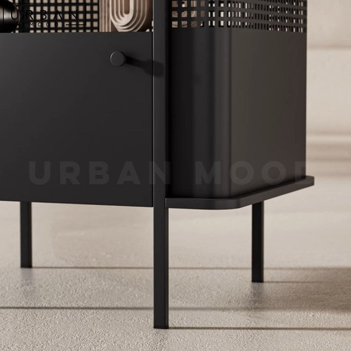 MAGA Modern Metal Side Table Contemporary Nightstand - URBANMOOD