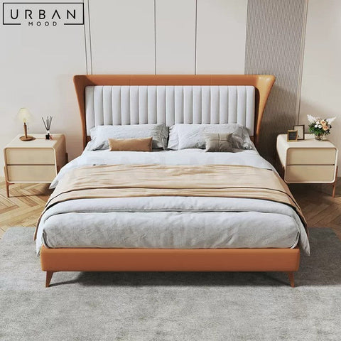 MALIN Modern Pinewood Bedside Table with Storage - URBANMOOD