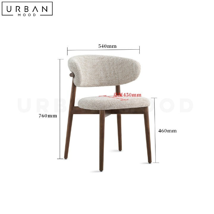 MANN Nordic Wooden Dining Chair Minimalist Design - URBANMOOD
