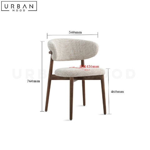 MANN Nordic Wooden Dining Chair Minimalist Design - URBANMOOD