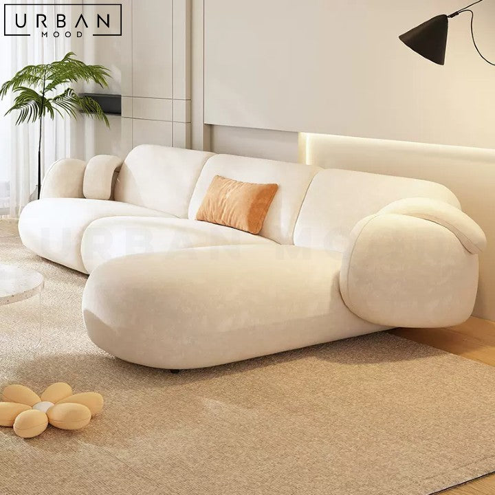 MARGOS Modern Boucle Sofa Sleek Design Durable Frame - URBANMOOD