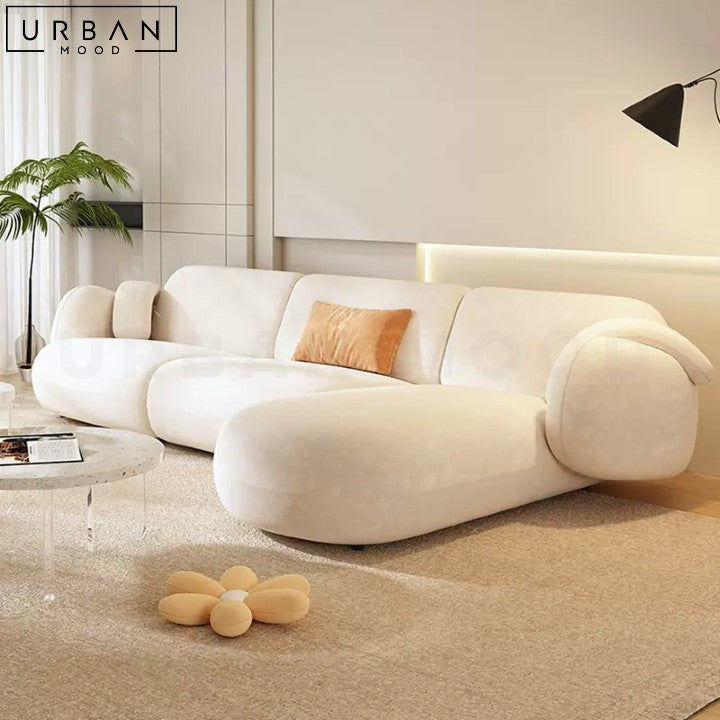 MARGOS Modern Boucle Sofa Sleek Design Durable Frame - URBANMOOD