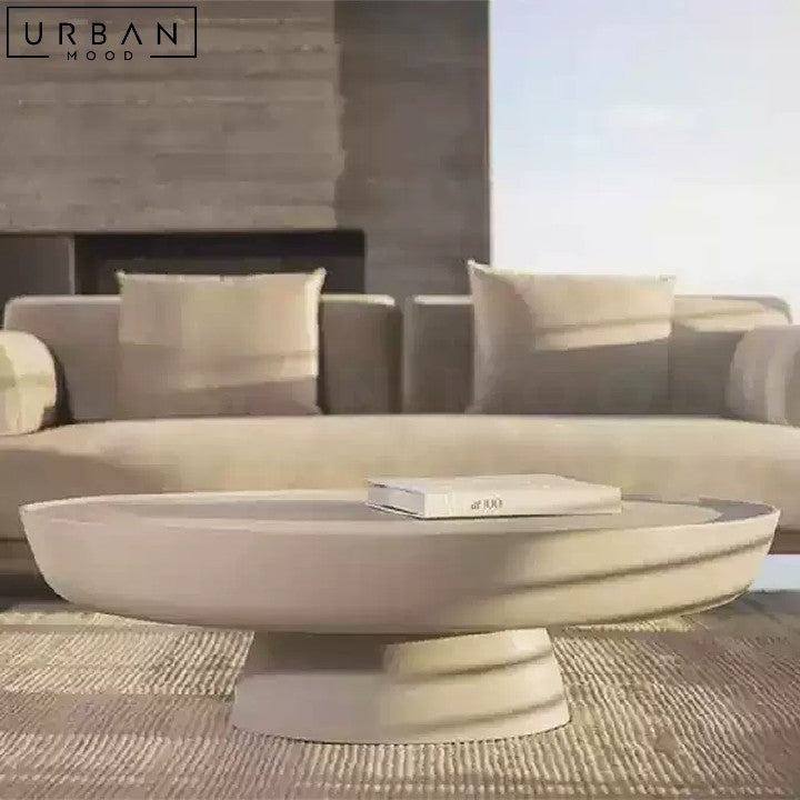 MIRELA Modern Sintered Stone Coffee Table - URBANMOOD