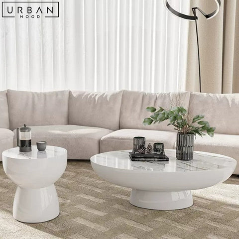 MIRELA Modern Sintered Stone Coffee Table - URBANMOOD