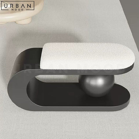 MONSON Modern Boucle Bench Comfortable Lambswool Seating - URBANMOOD