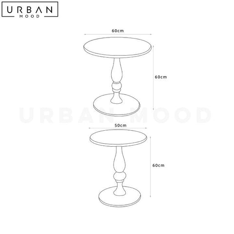 Mid Century Black Walnut Wood Side Table for Living Room - URBANMOOD