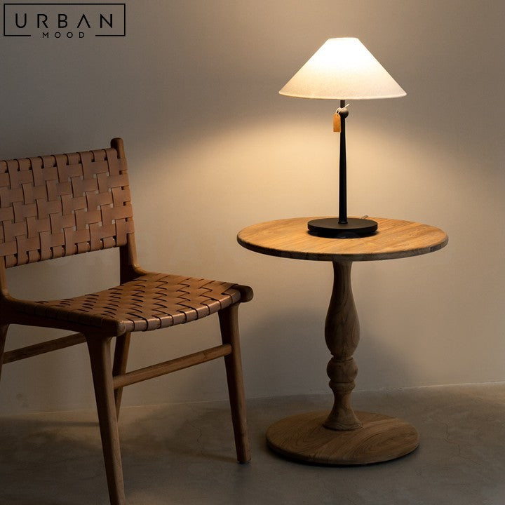 Mid Century Black Walnut Wood Side Table for Living Room - URBANMOOD