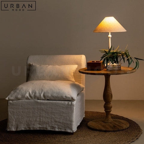 Mid Century Black Walnut Wood Side Table for Living Room - URBANMOOD