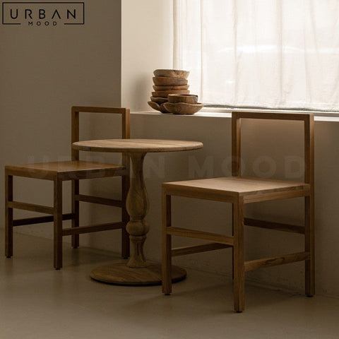 Mid Century Black Walnut Wood Side Table for Living Room - URBANMOOD