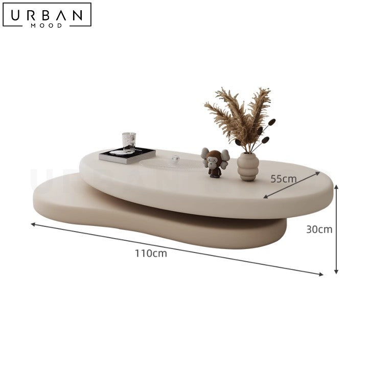 Minimalist Japandi Coffee Table with Swivel Feature - URBANMOOD