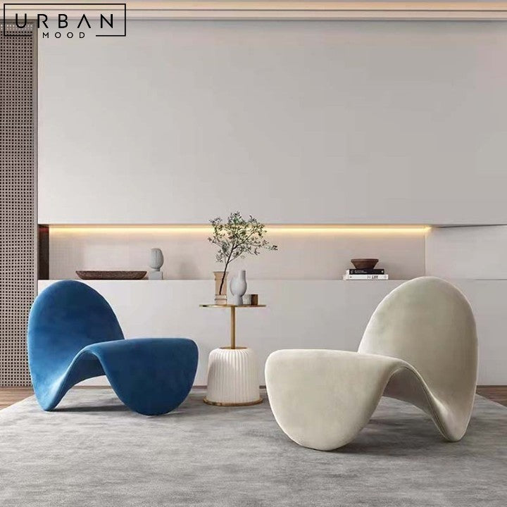 Modern Boucle Velvet Leisure Chair Elegant Design - URBANMOOD