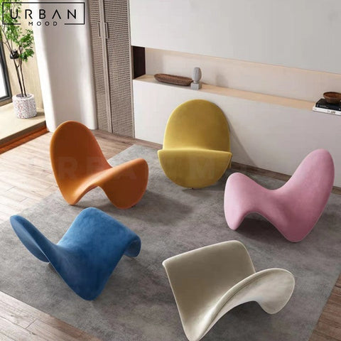 Modern Boucle Velvet Leisure Chair Elegant Design - URBANMOOD