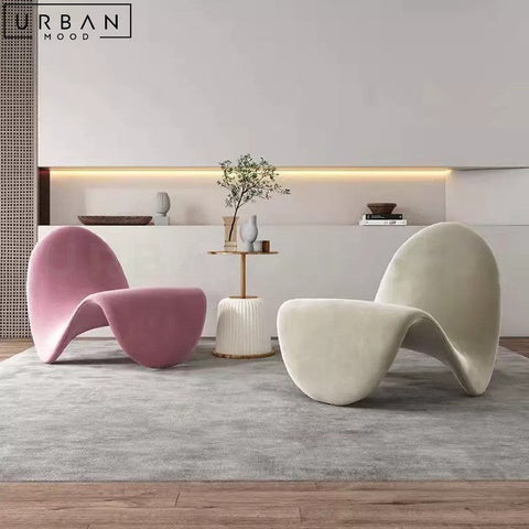 Modern Boucle Velvet Leisure Chair Elegant Design - URBANMOOD